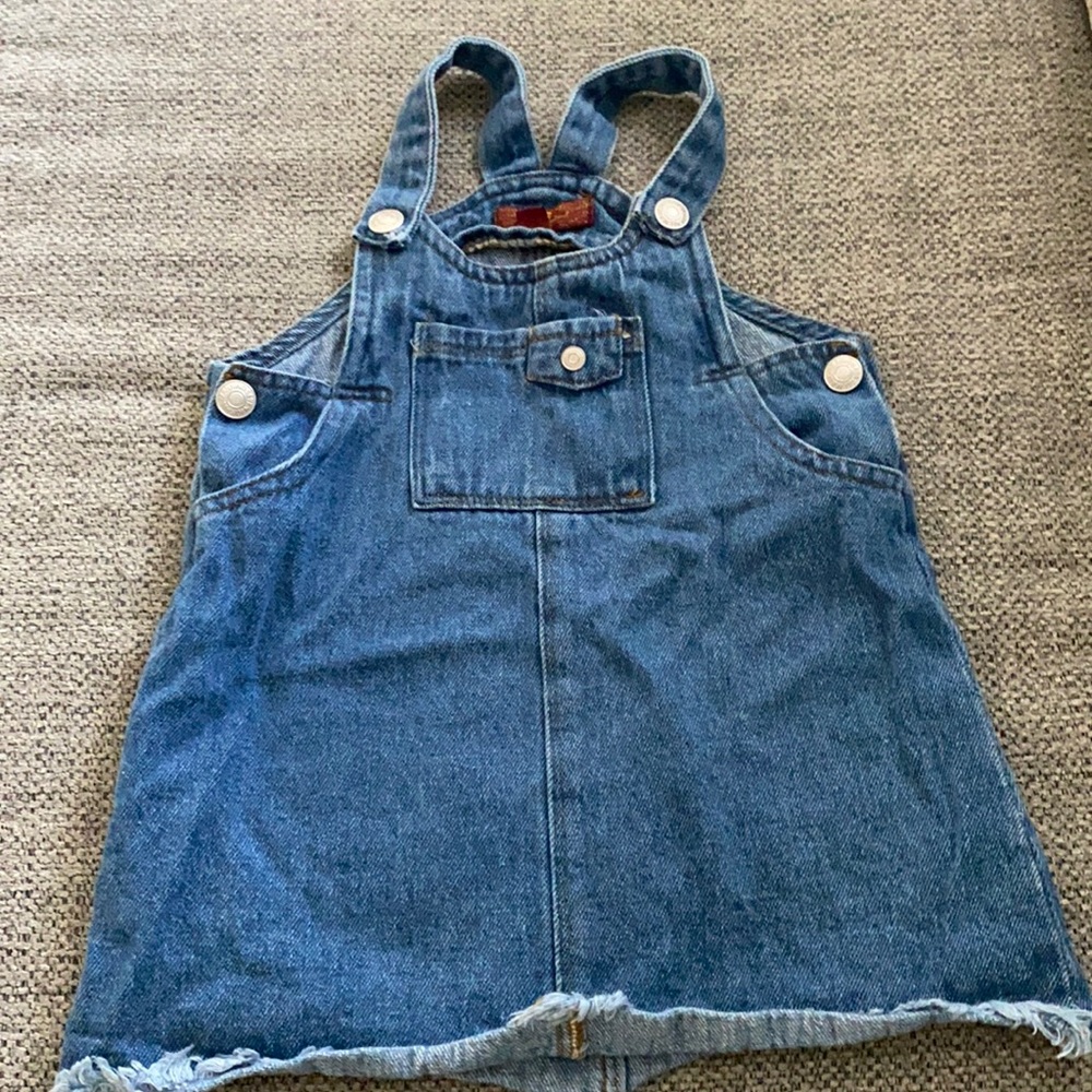 Lucky Brand Jean dress overall 24 months